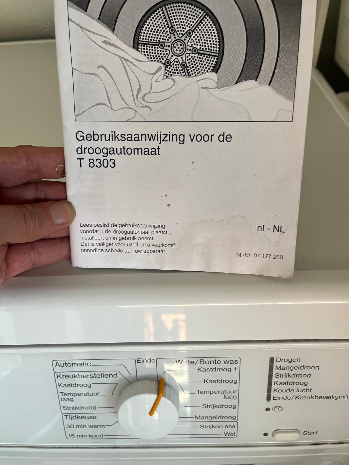 Miele, Ophalen, Gebruikt, Condens
