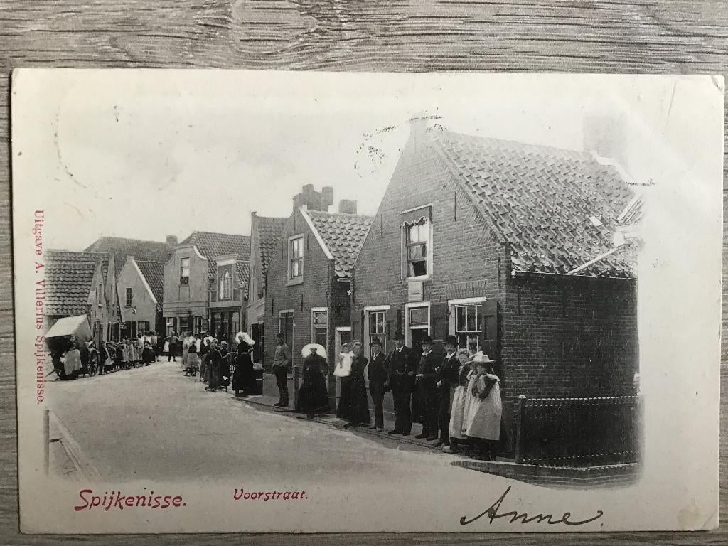 Spijkenisse Voorstraat 1902, Verzenden, Voor 1920, Gelopen, Zuid-Holland