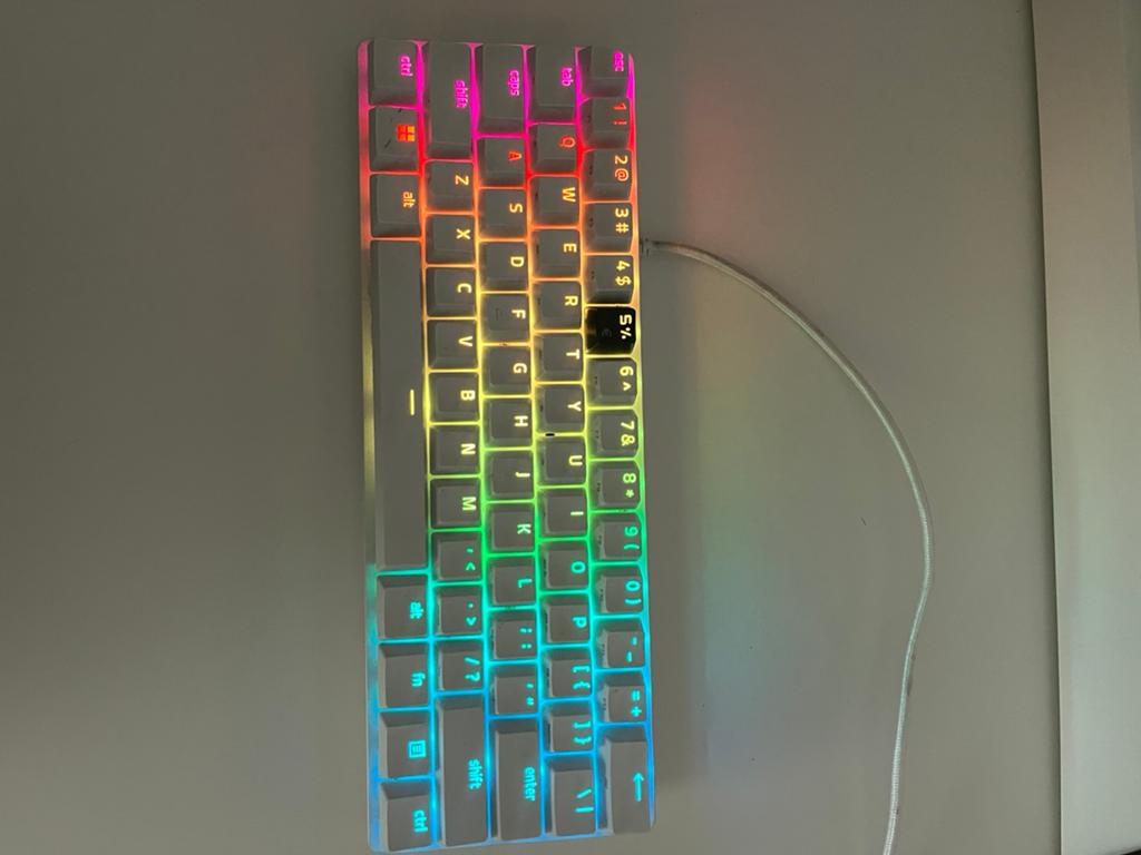 Razer huntsman mini gaming toetstenbord RGB, Ophalen of Verzenden, Zo goed als nieuw