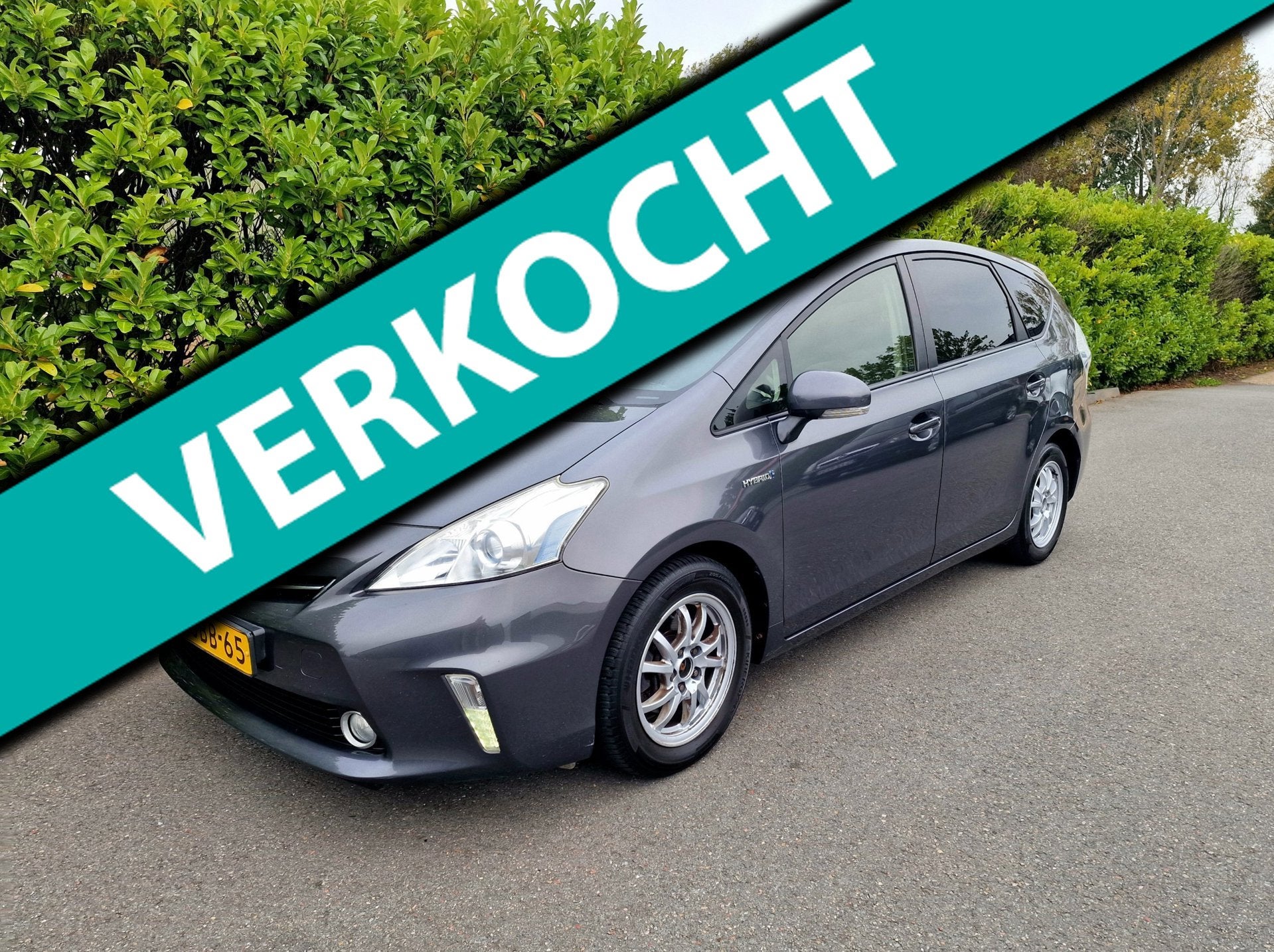 Toyota Prius Wagon 1.8 Automaat 7 Pers Airco Navi, Euro 5, Stof, Gebruikt, 7 stoelen