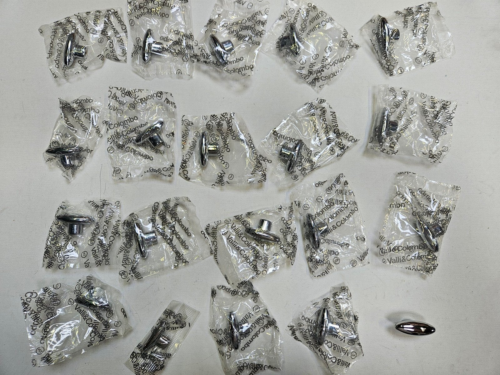 20x Meubelknop 35x13mm chroom, Onbekend, Ophalen of Verzenden, Zo goed als nieuw, Onbekend
