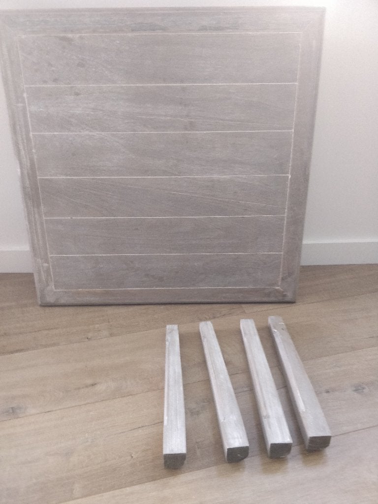 Bijzettafel/ salontafel, Huis en Inrichting, Tafels | Bijzettafels, Gebruikt, Vierkant, 75 cm of meer, Hout