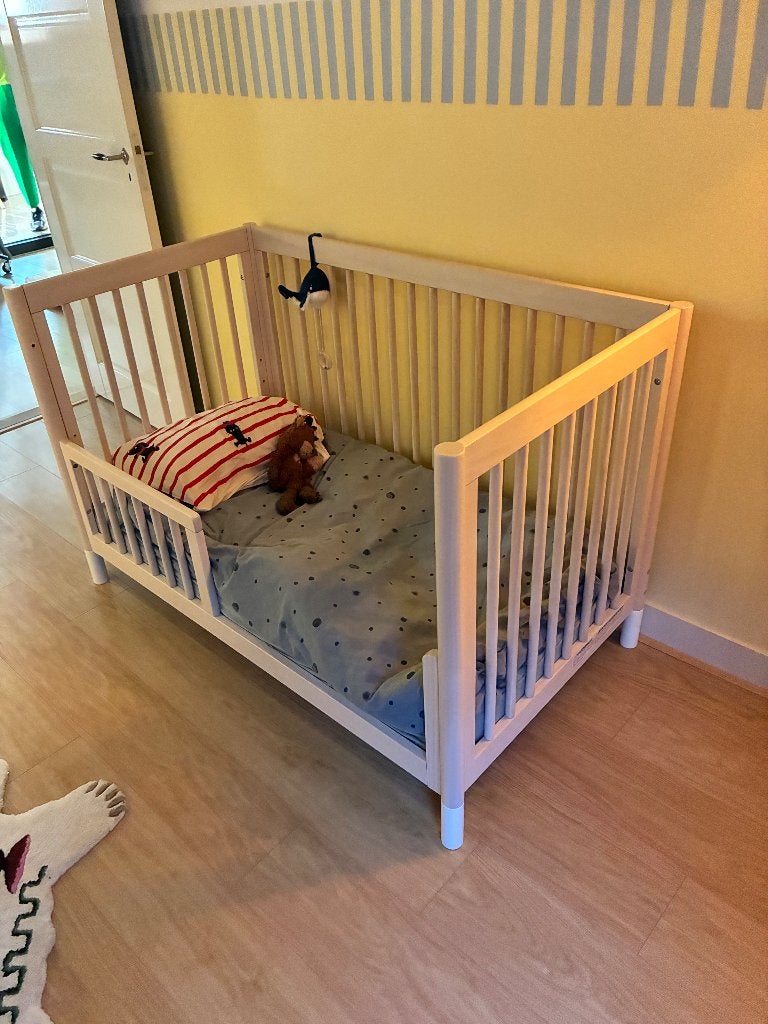 Babybedje, Ophalen, 70 tot 85 cm, Zo goed als nieuw, Lattenbodem