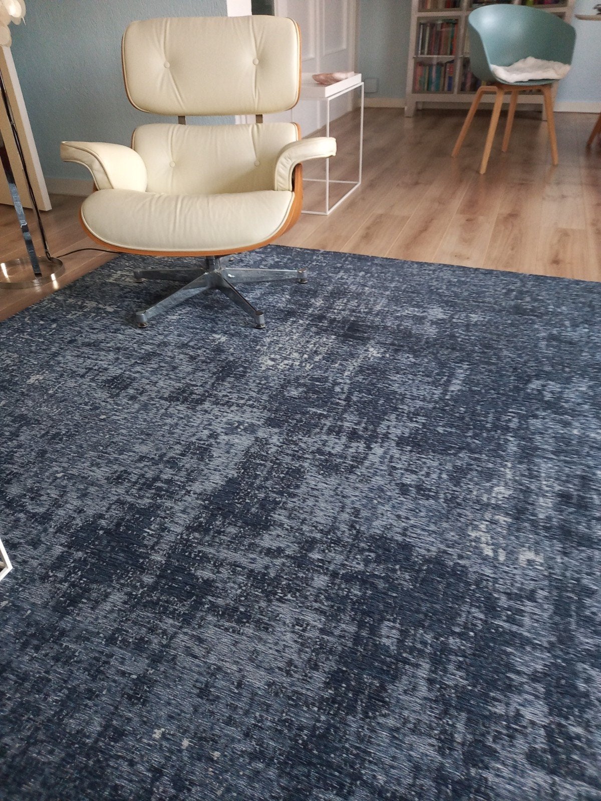 Vloerkleed Rovinj donkerblauw 290x200 cm, Ophalen, 150 tot 200 cm, 200 cm of meer, Zo goed als nieuw