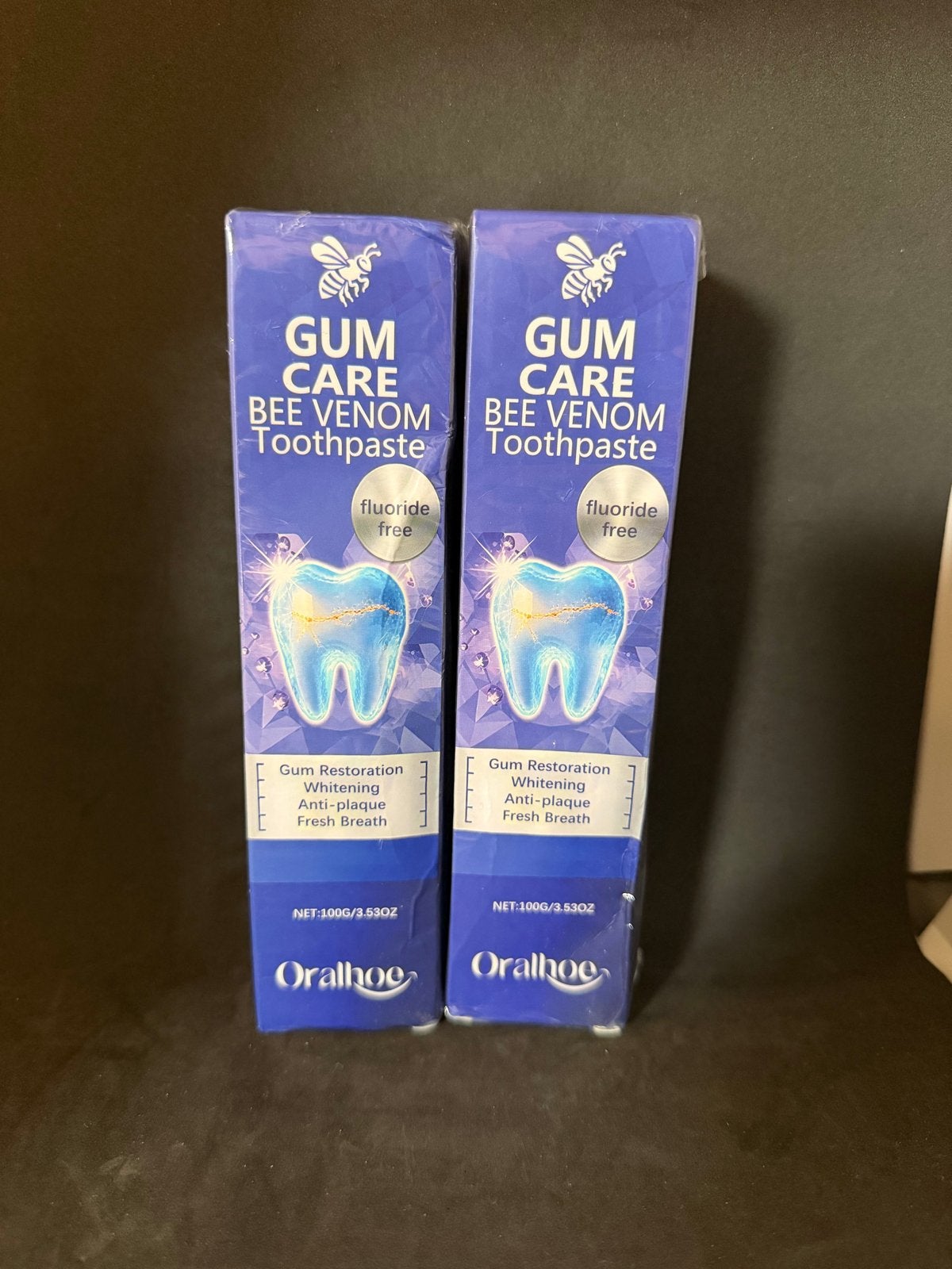 2x Oralhoe Gum Care Bee Venom Tandpasta Fluoride Vrij, Sieraden, Tassen en Uiterlijk, Uiterlijk | Mondverzorging, Ophalen of Verzenden