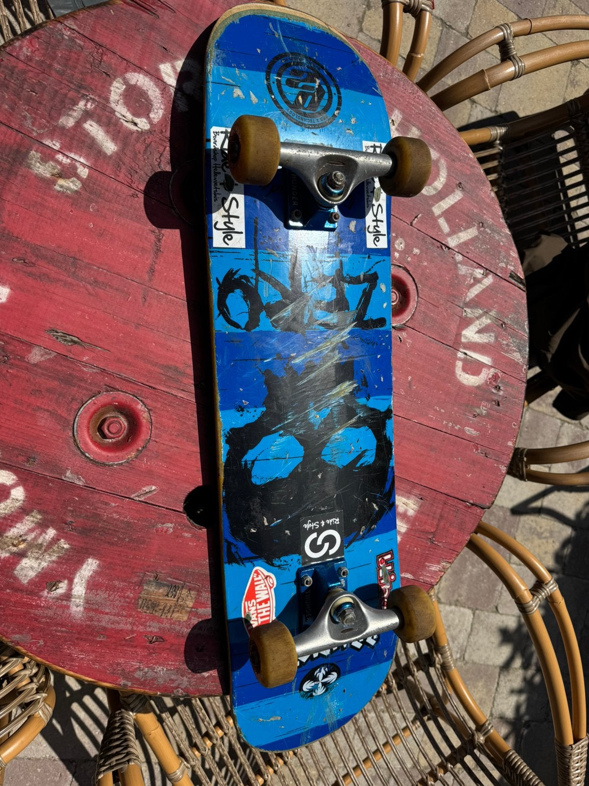 Skateboard, professionele materialen., Sport en Fitness, Skateboarden, Ophalen of Verzenden, Gebruikt, Skateboard