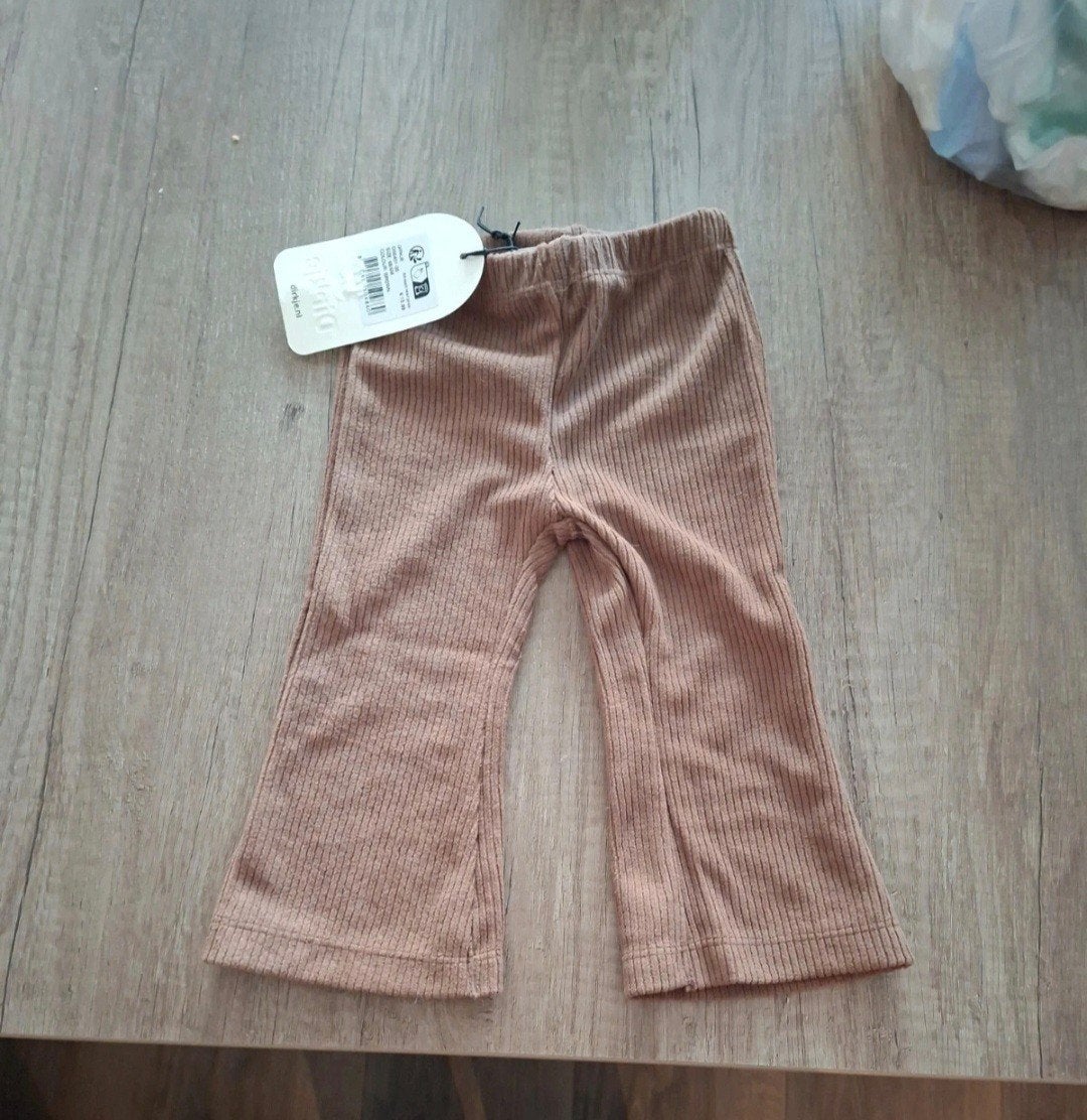 Nieuwe Dirkje ribbroek maat 68/6M - Bruin, Broekje, Dirkje, Nieuw, Verzenden