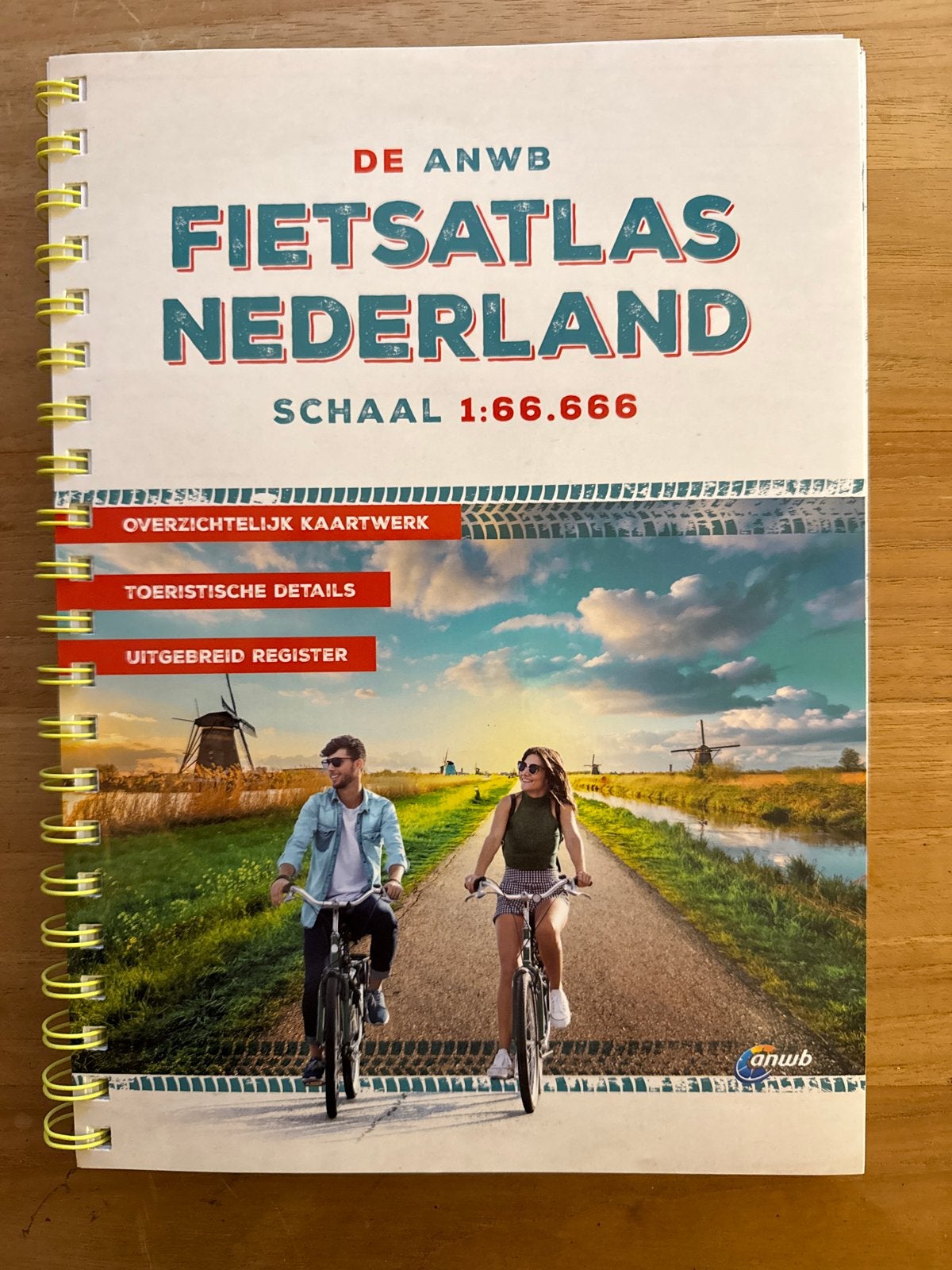 ANWB Fietsatlas Nederland - Schaal 1:66.666, Boeken, Overige atlassen, 2000 tot heden, Nieuw, Ophalen of Verzenden