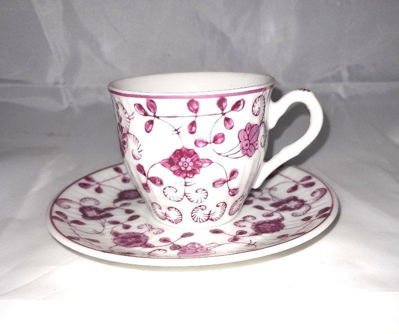 August Warnecke China Purpur espresso kop en schotels, Ophalen of Verzenden