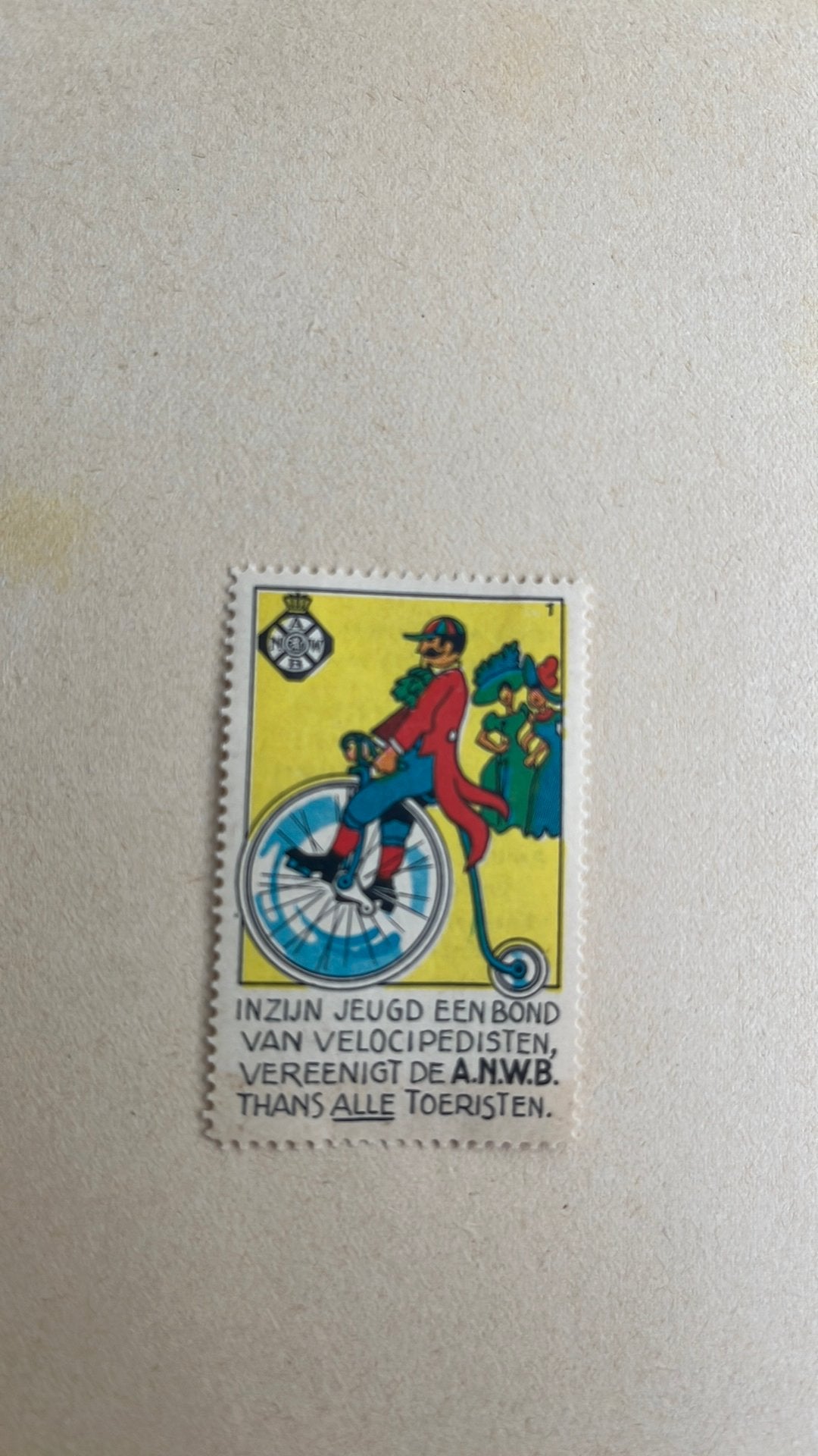 Sluitzegel ANWB velocipede fiets, Verzenden