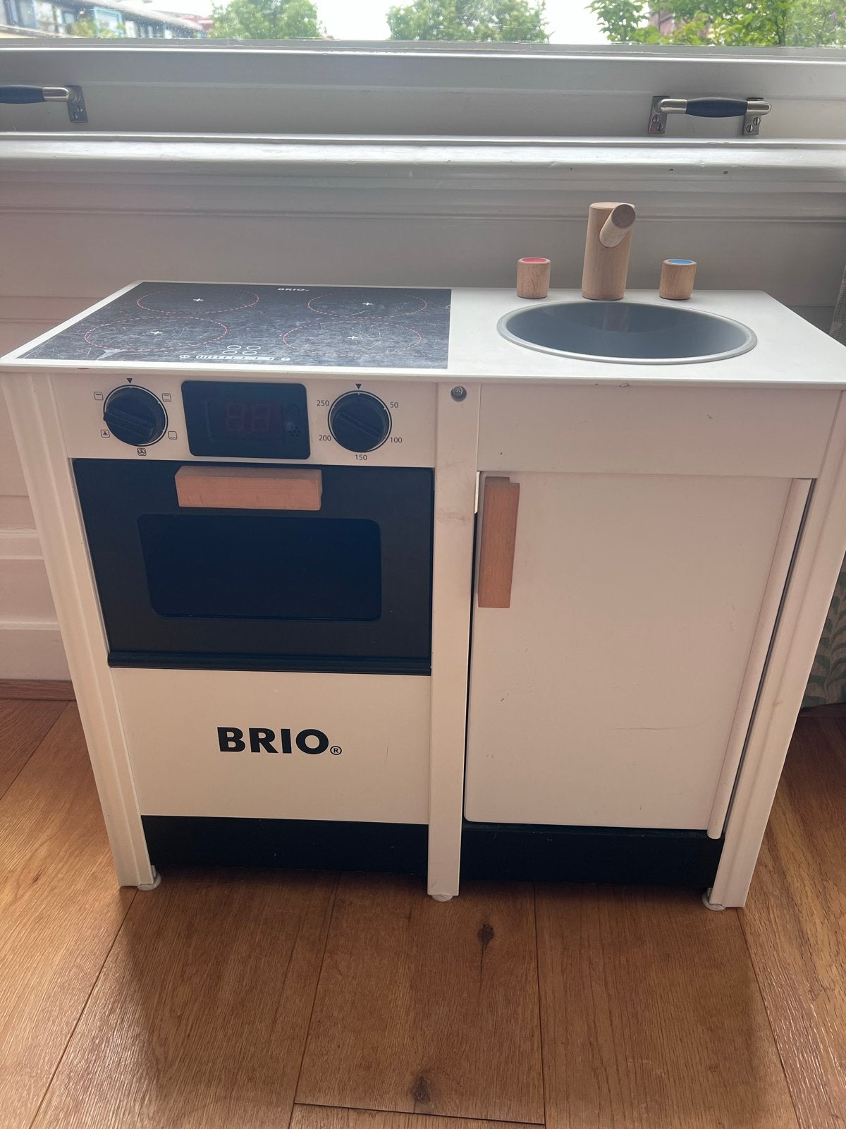 Brio Speelkeuken met Oven en Kookplaat - Zo goed als nieuw, Ophalen of Verzenden, Zo goed als nieuw, Hout, Speelkeuken