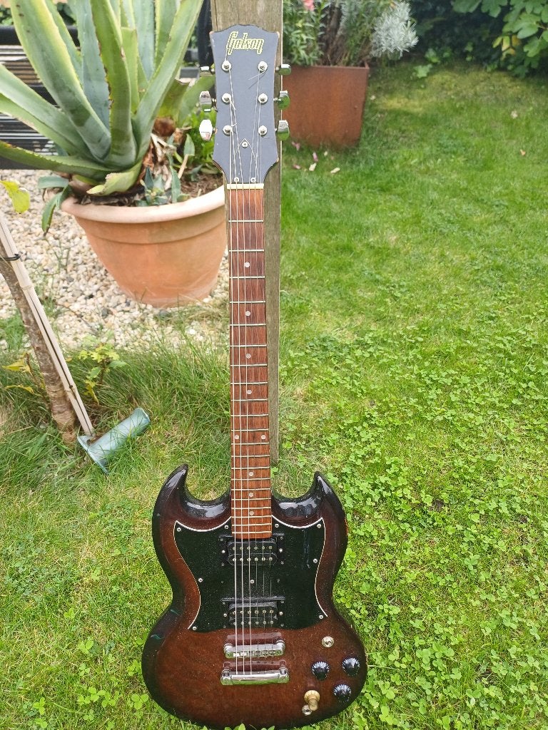 Japanse Galson Gibson SG copy, Ophalen, Gebruikt, Solid body, Overige merken