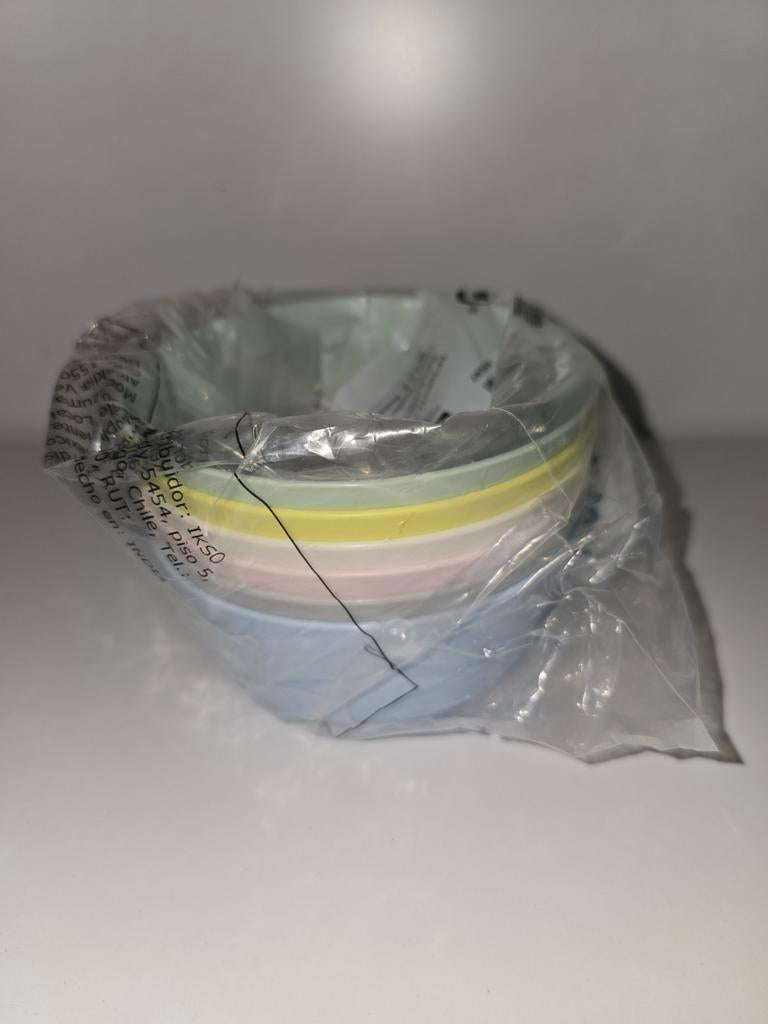Set van 6 IKEA pastelkleurige schaaltjes, Overige typen, Kunststof, Nieuw, Ophalen of Verzenden