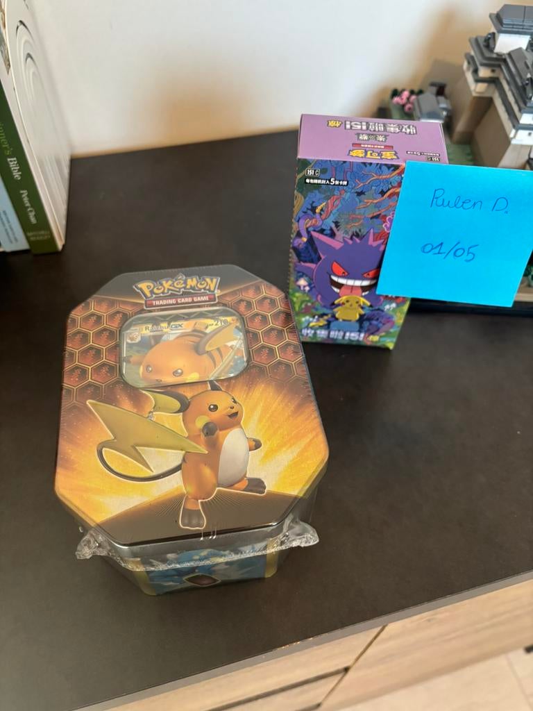Pokémon Hidden fates tin sealed, Ophalen of Verzenden, Nieuw