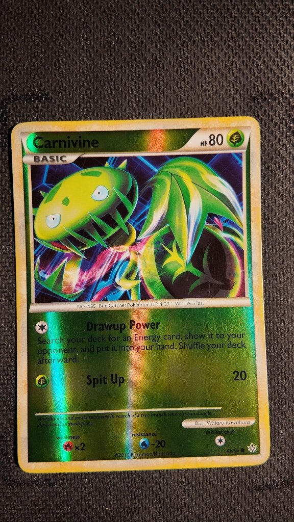 Carnivine 46 HS—Unleashed | Pokemon kaart, Ophalen, Zo goed als nieuw, Losse kaart, Foil