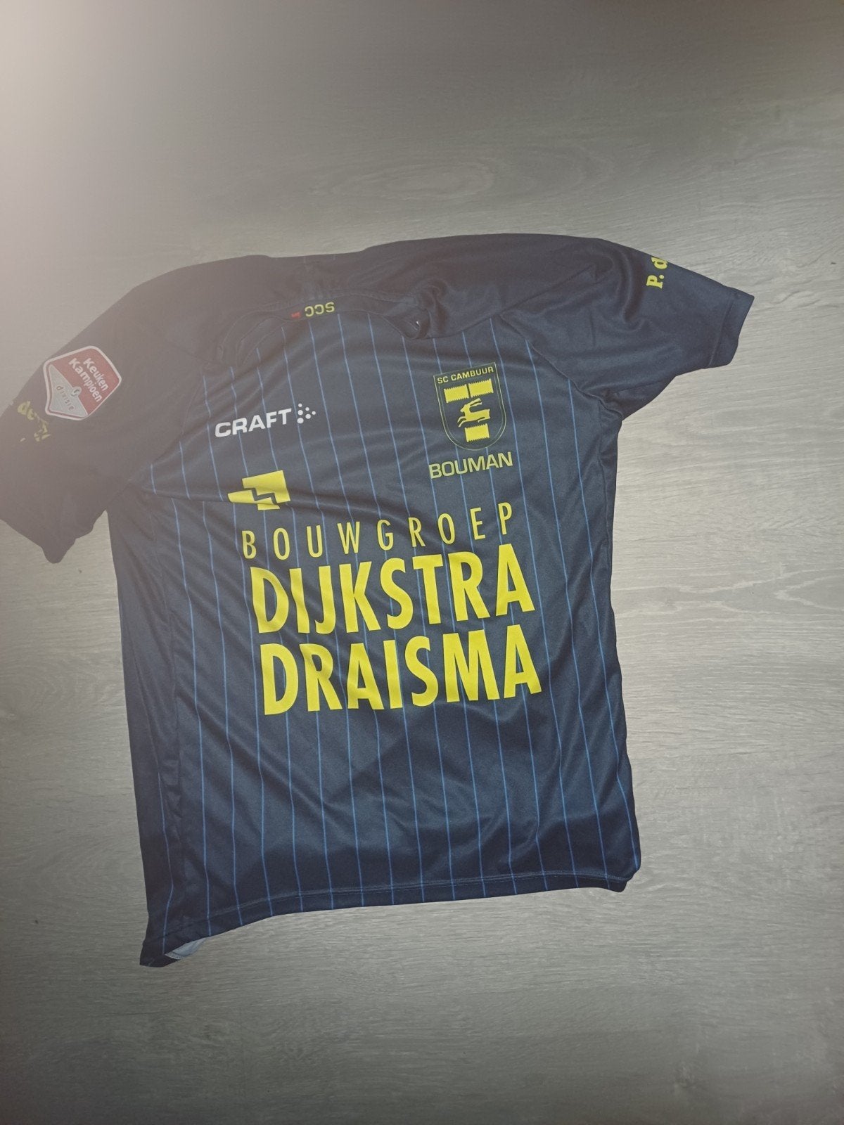 Matchworn spelersshirt sc Cambuur Bouman, Ophalen of Verzenden, Zo goed als nieuw, Overige binnenlandse clubs, Shirt