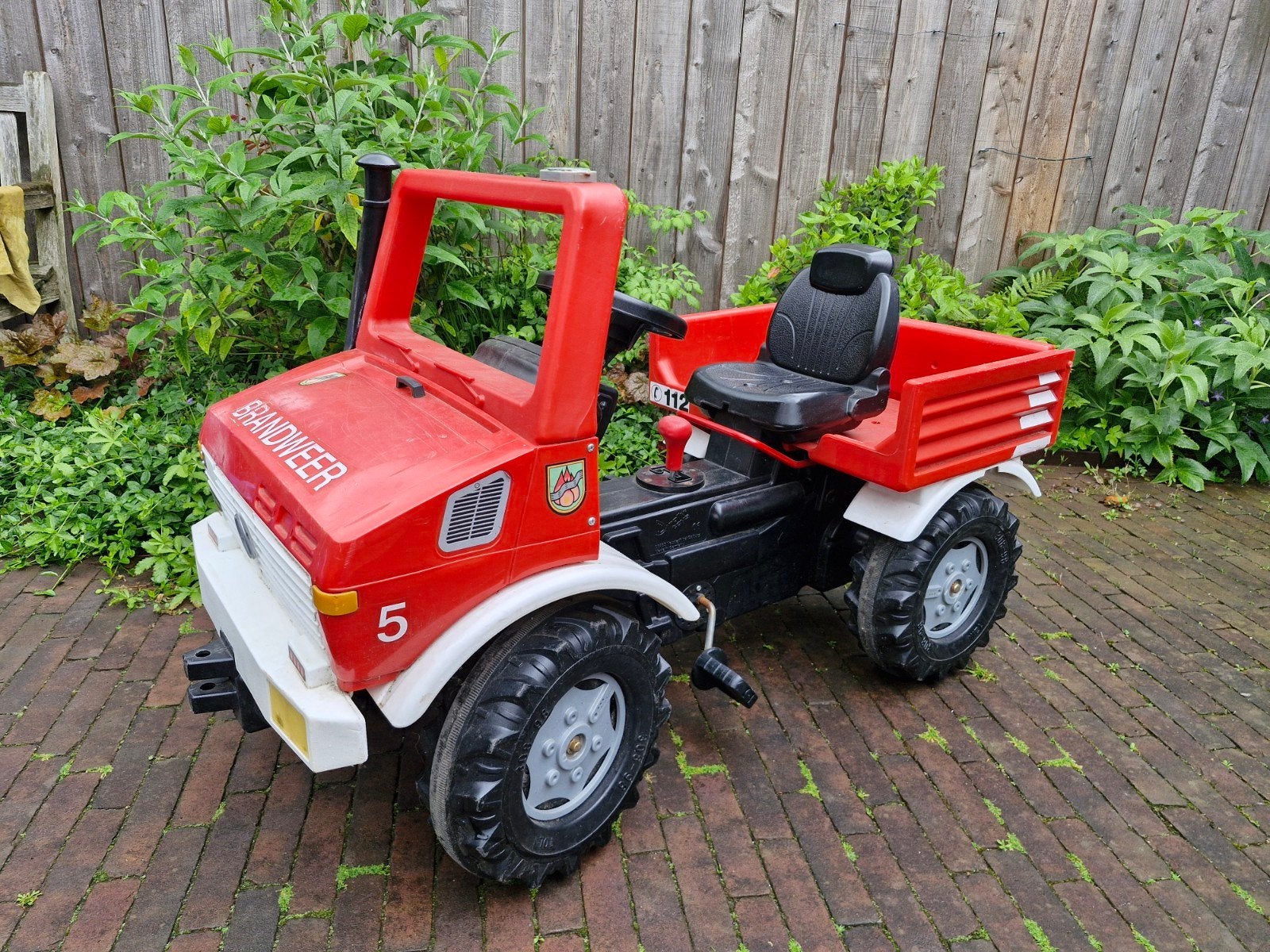 Rolly toys brandweerauto, Ophalen, Gebruikt, Trapvoertuig