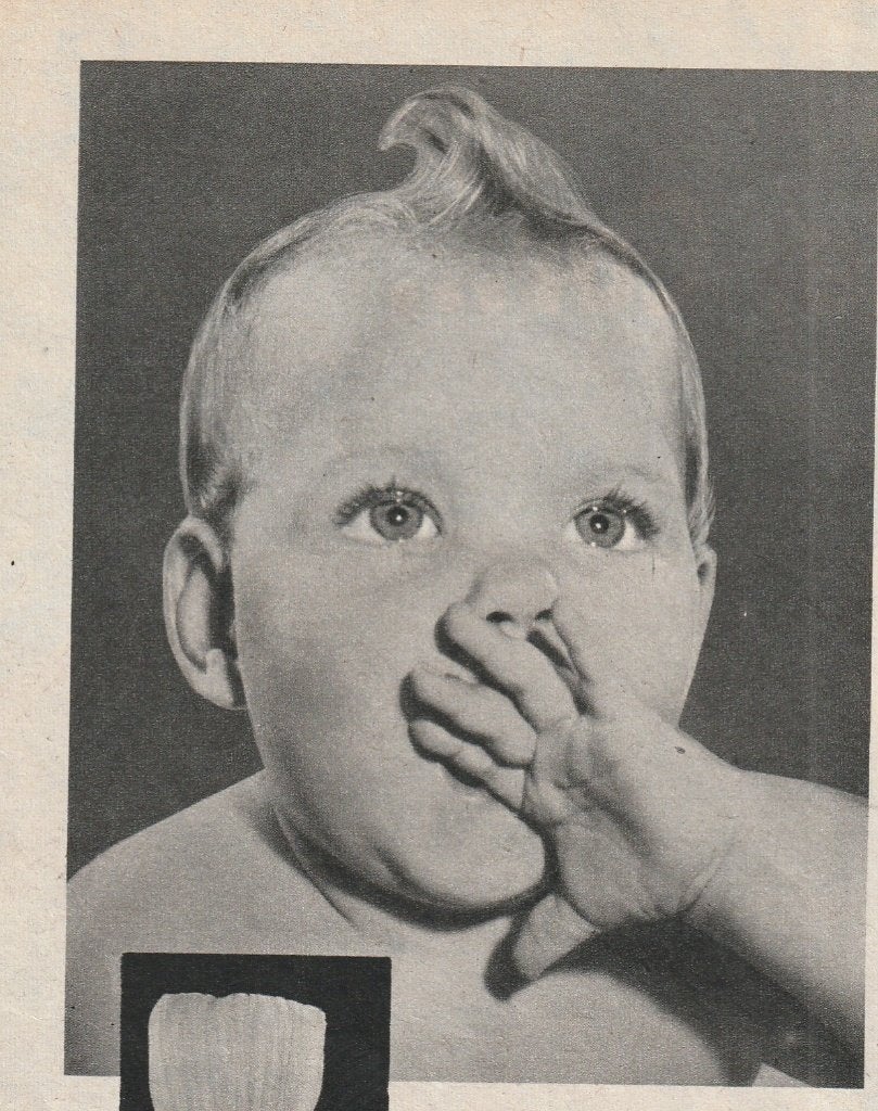 Retro reclame 1958 Parley breiwol baby hummeltje, Verzenden, Overige typen