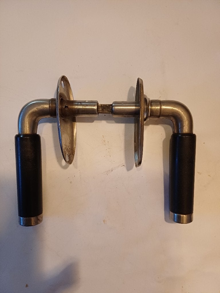 Originele jaren 30 Deurbeslag Tonmodel, Ophalen of Verzenden, Gebruikt, Koper of Messing, Klink of Kruk