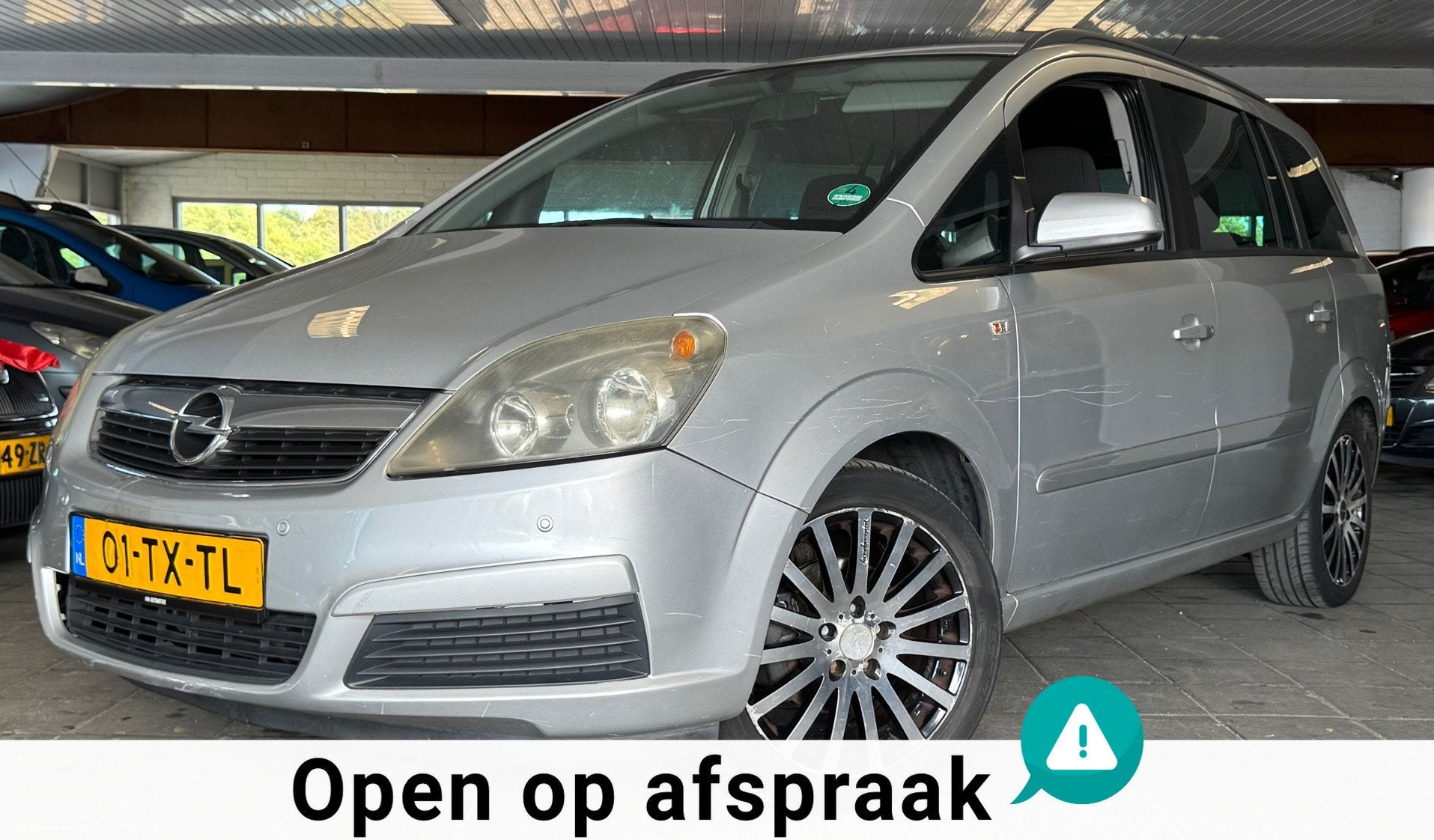 Opel Zafira 1.8 Enjoy|NAP|NweAPK|Airco|7Persoons|Trekhaak|Sc, Auto's, Opel, Stof, Gebruikt, Zwart, 4 cilinders