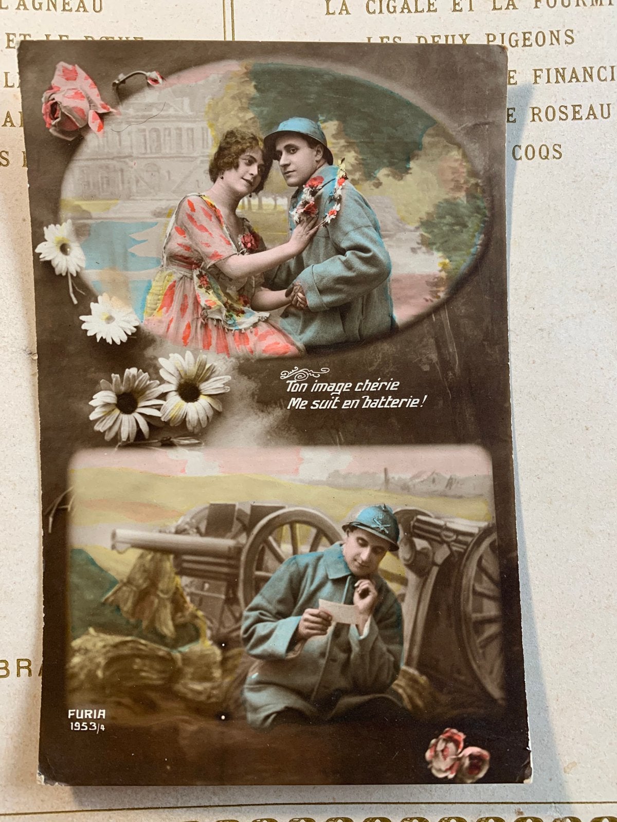 12-12-1917 Militair denkt aan thuis - van een militair (VM), Verzamelen, Ophalen of Verzenden, Voor 1920, Overige thema's