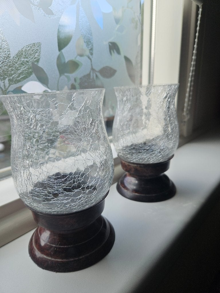 Kaars of theelicht houders, Huis en Inrichting, Woonaccessoires | Kandelaars en Kaarsen, Ophalen, Bruin, 15 cm, Kaars