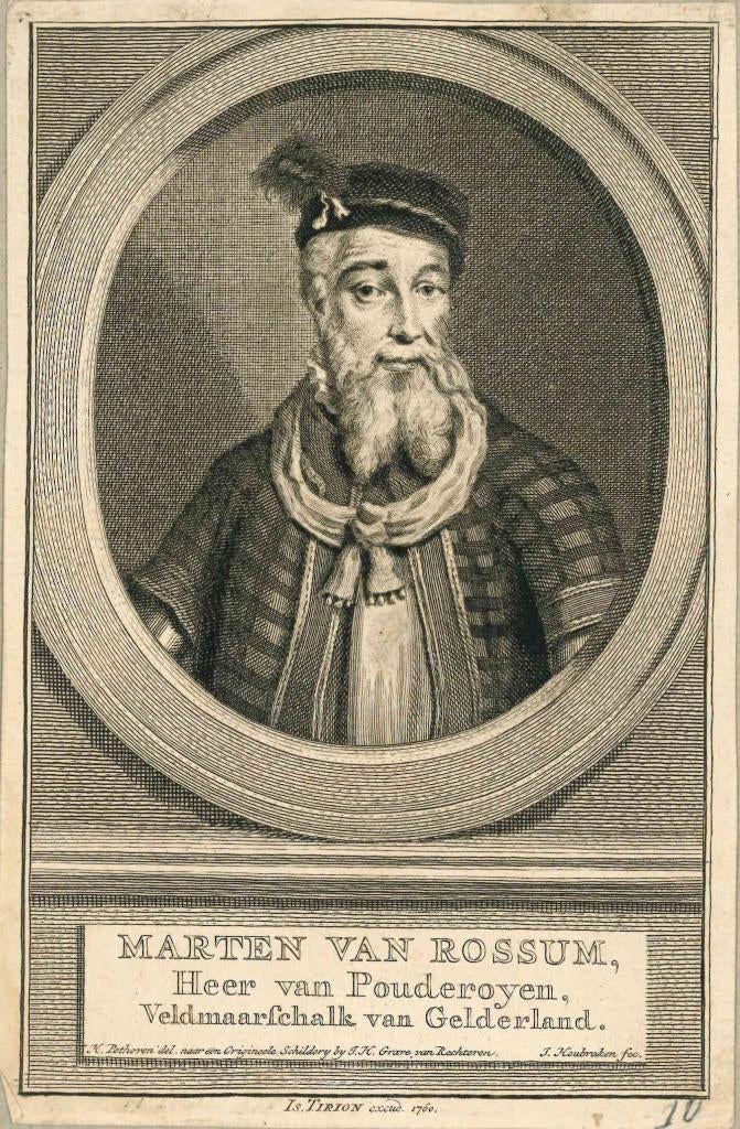 31 Ets Jacobus Houbraken van Maarten van Rossum - 1760, Ophalen of Verzenden