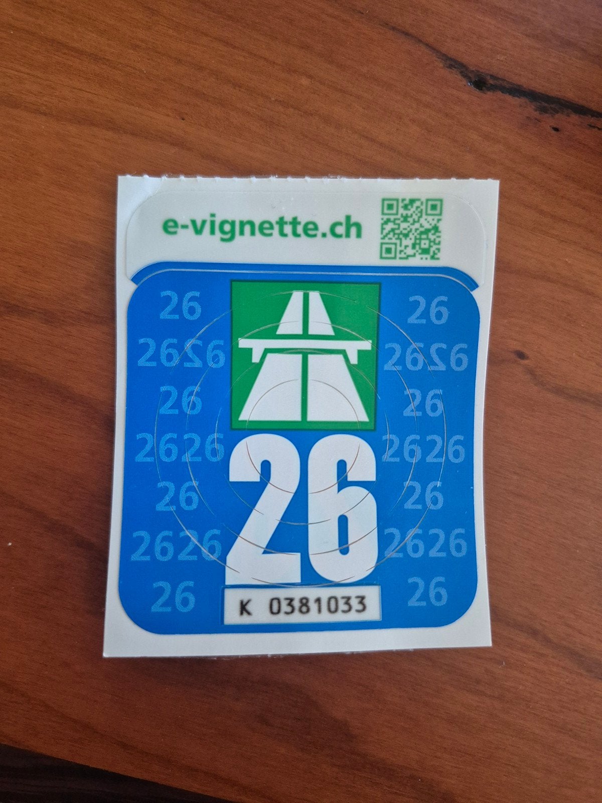 Vignet Zwitserland 2026, Tickets en Kaartjes, Eén persoon