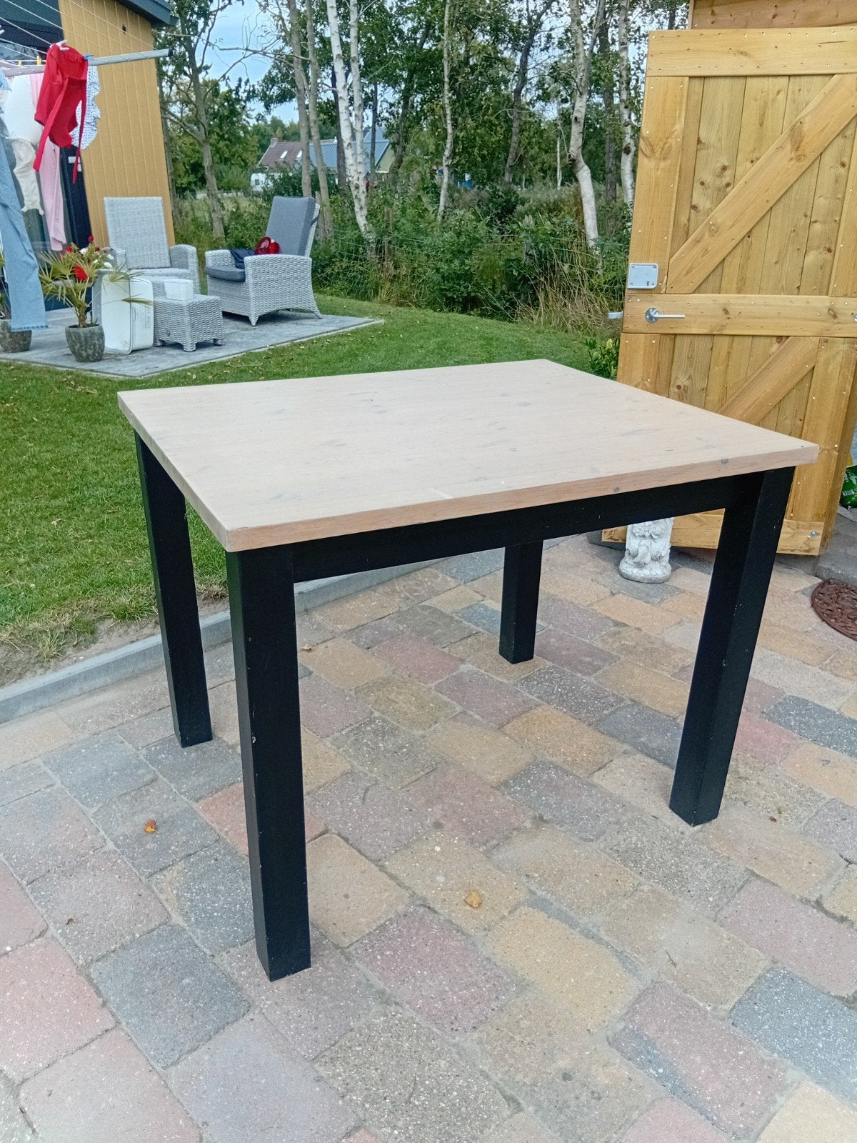 Leuke bartafel voor 6 personen - 120x100x95 cm, Ophalen of Verzenden, Gebruikt