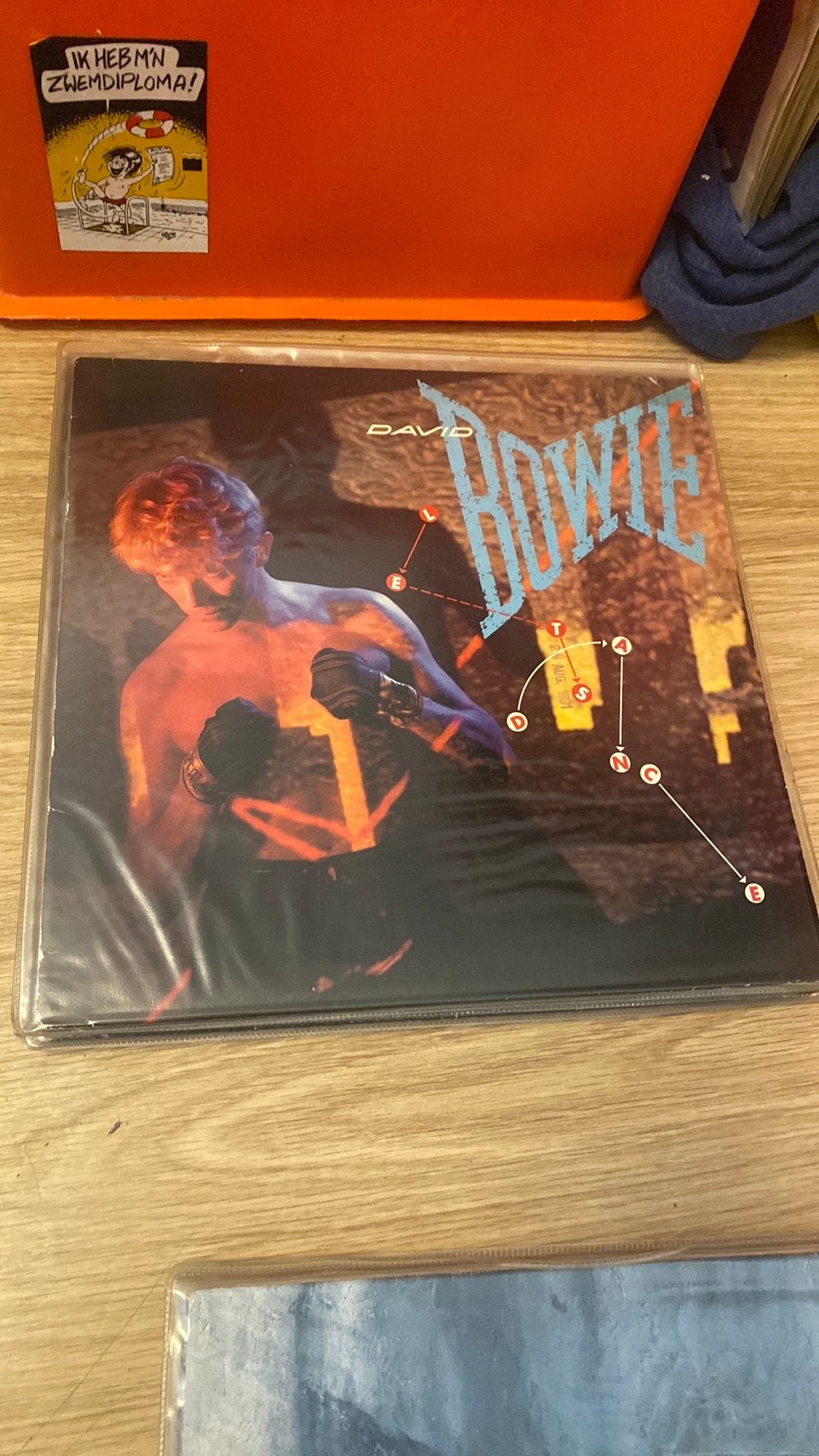 Lp david bowie, lets dance, Ophalen of Verzenden, Zo goed als nieuw, LP