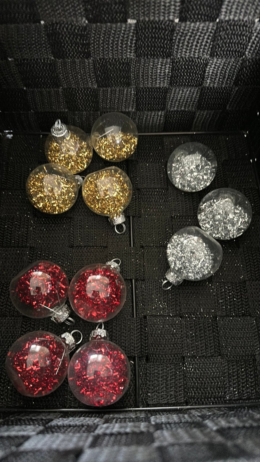 Laatste ‼️ 11 kleine glitter kerstballen te koop nieuw ‼️‼️, Diversen, Ophalen of Verzenden, Nieuw