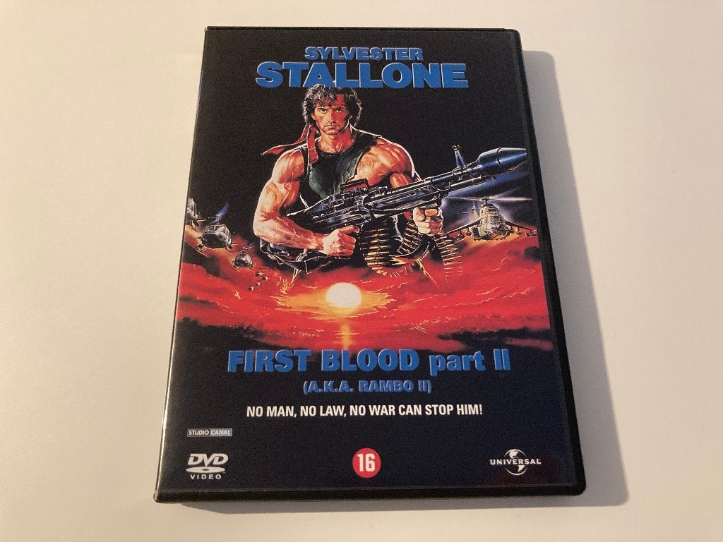 Rambo 2 / First Blood 2 - Sylvester Stallone DVD, Vanaf 16 jaar, Ophalen of Verzenden, Zo goed als nieuw