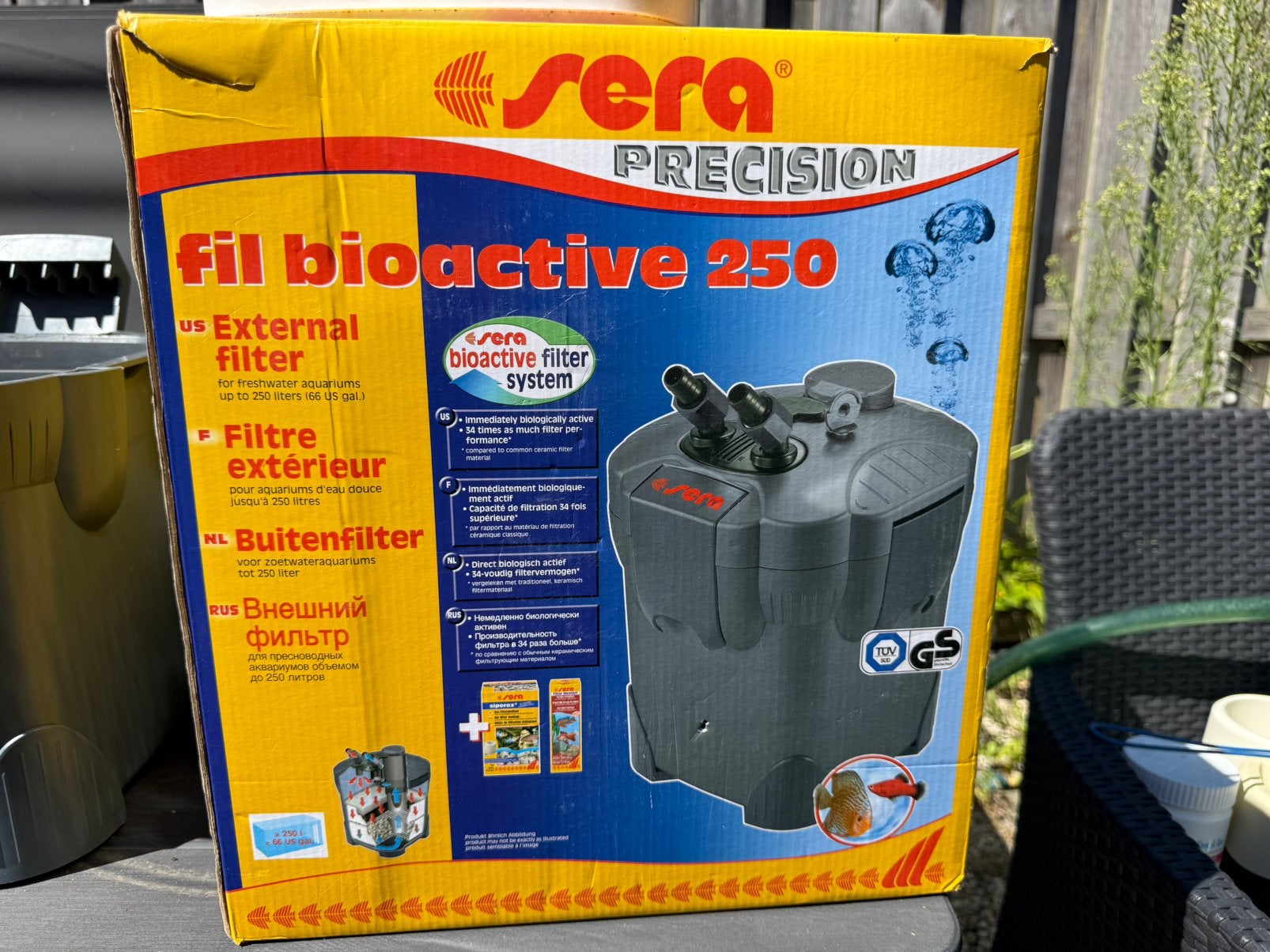 Sera Fil Bioaktiv Precision 250, Ophalen, Zo goed als nieuw, Leeg aquarium