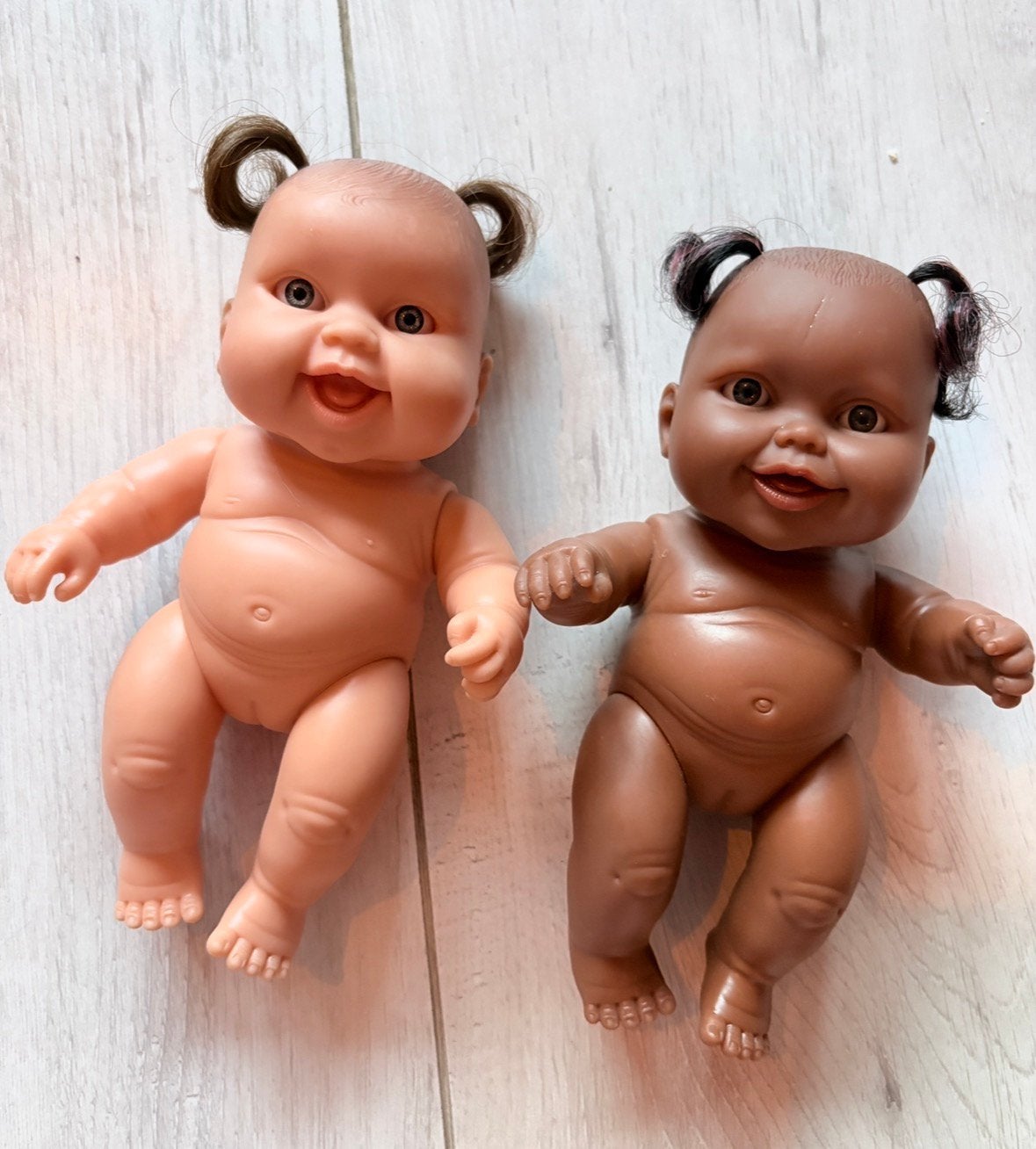 Twee Paola Reina popjes, 20 cm., Ophalen of Verzenden, Zo goed als nieuw, Pop