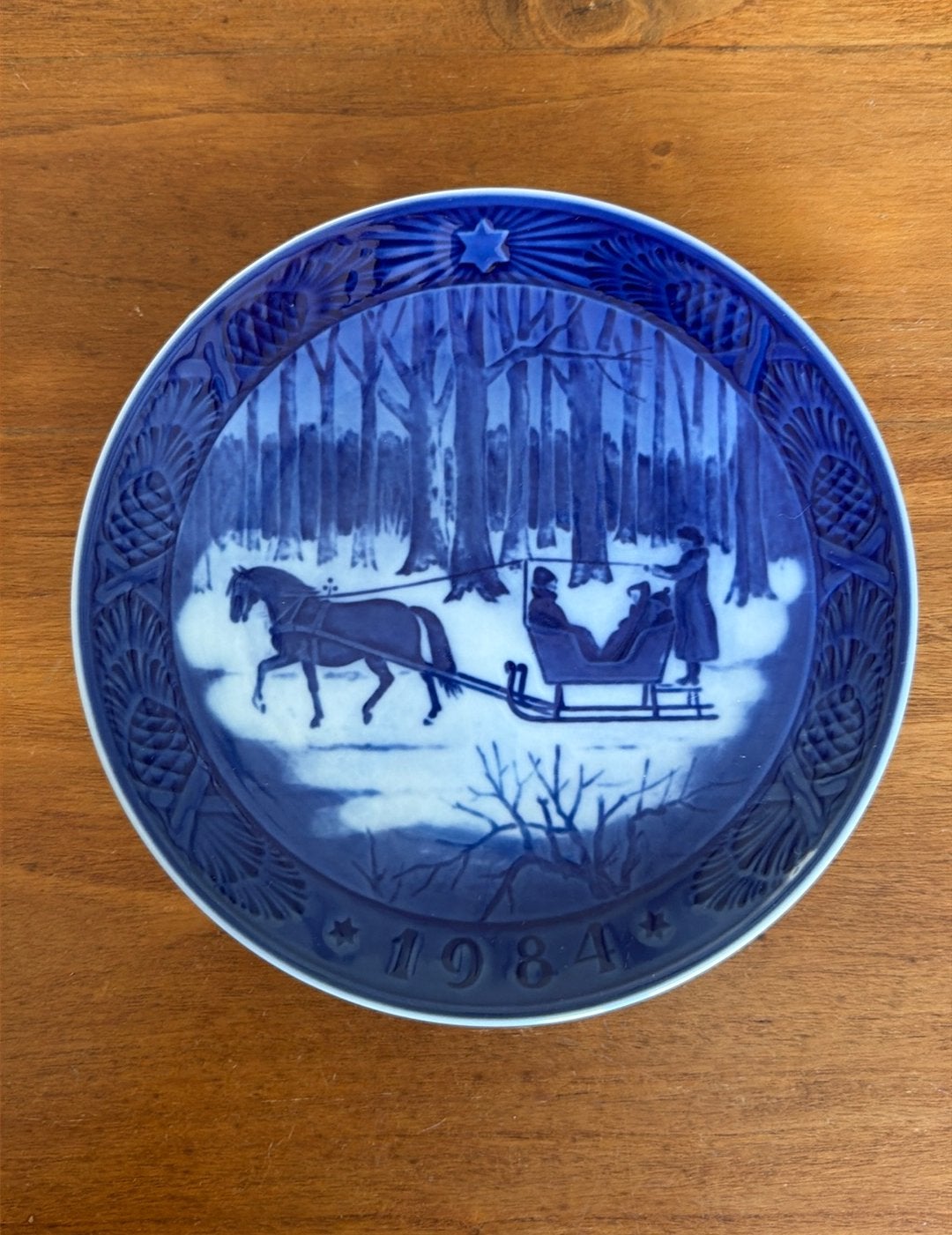 Royal Copenhagen kerst wandbord 1984, Ophalen of Verzenden, Zo goed als nieuw