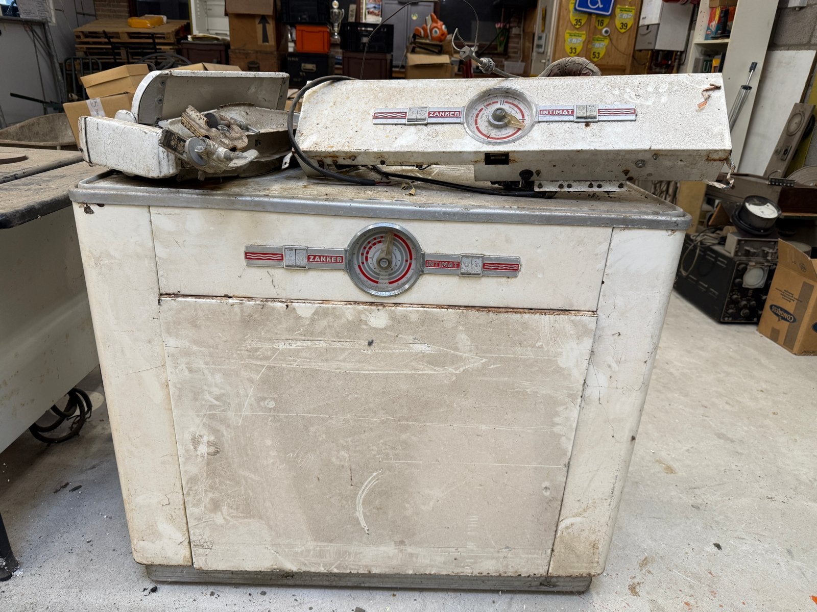 Vintage Zanker Wasmachine + Intimat Droger, Ophalen, Gebruikt