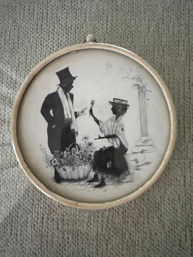 Vintage Silhouet "Covent Garden" door Peter Rose Ltd., Antiek en Kunst, Ophalen of Verzenden