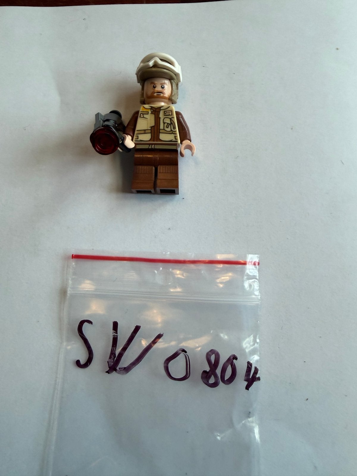 Lego Star Wars SW0804 Hoth Rebel Trooper minifiguur, Ophalen of Verzenden, Gebruikt