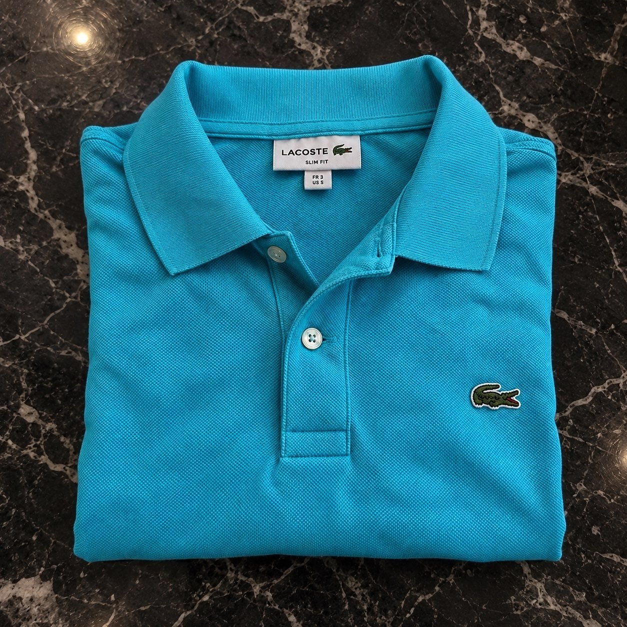 Lacoste Slim Fit Polo Shirt - Maat M - Zo goed als nieuw, Lacoste, Ophalen of Verzenden, Zo goed als nieuw, Maat 48/50 (M)