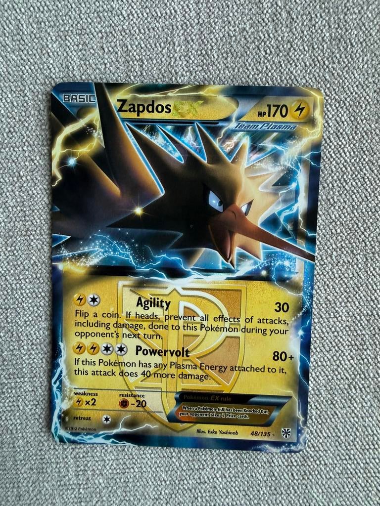 Zapdos Ex 48/135 / 2012 / Plasma Storm / EXC+, Ophalen of Verzenden, Zo goed als nieuw