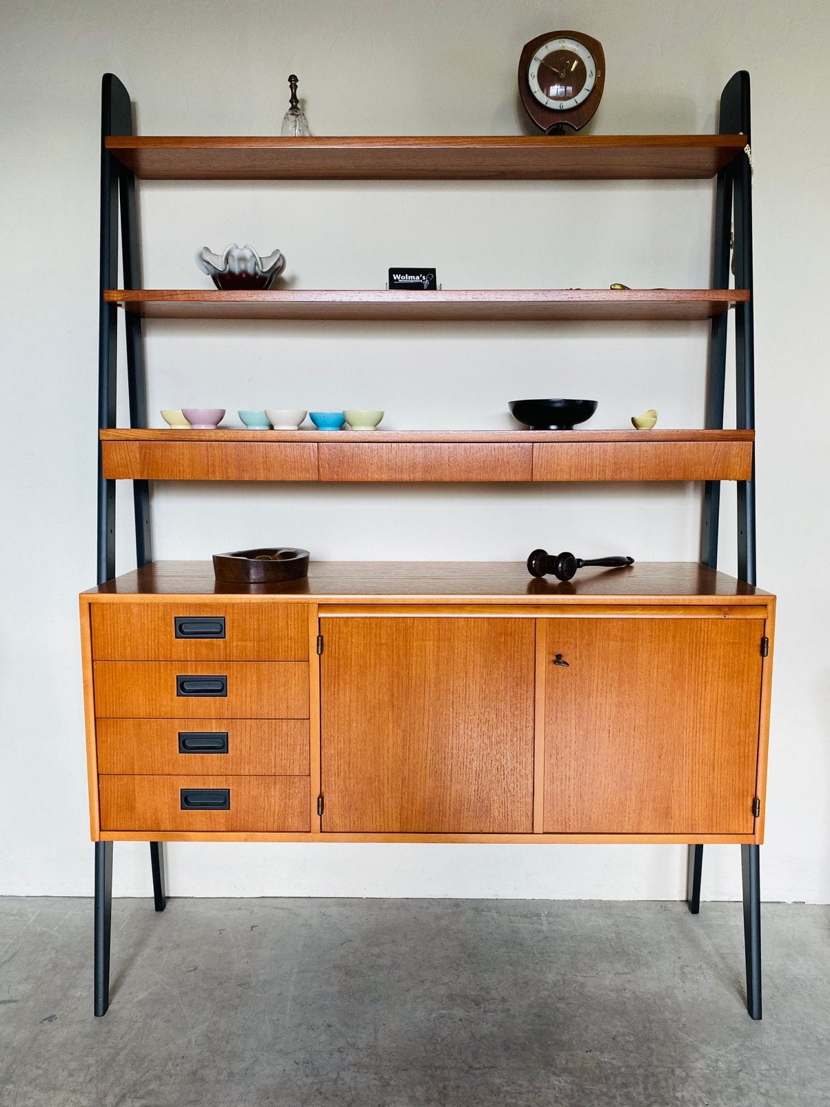 Vintage Scandinavisch Design Boekenkast Roomdivider, Ophalen, 25 tot 50 cm, 50 tot 100 cm, Minder dan 100 cm