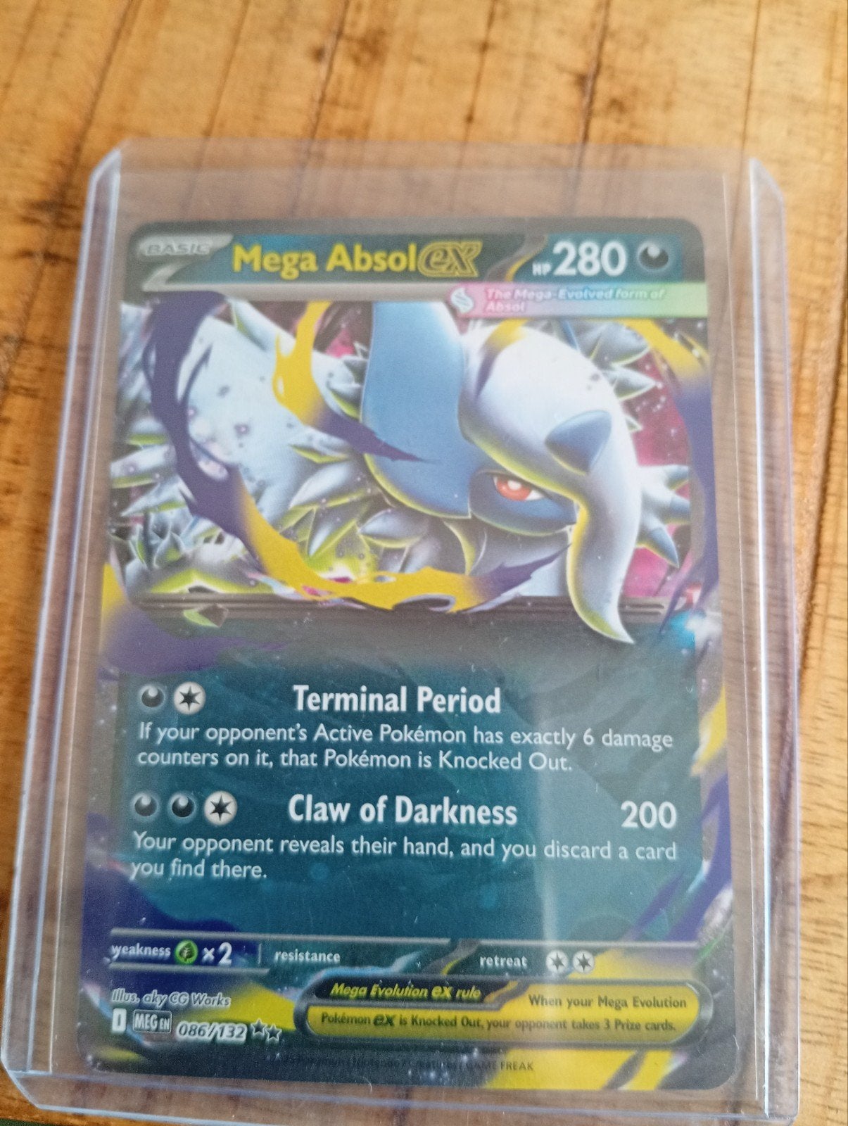 Mega Absol EX Pokémon Kaart - Zeldzaam, Ophalen, Zo goed als nieuw