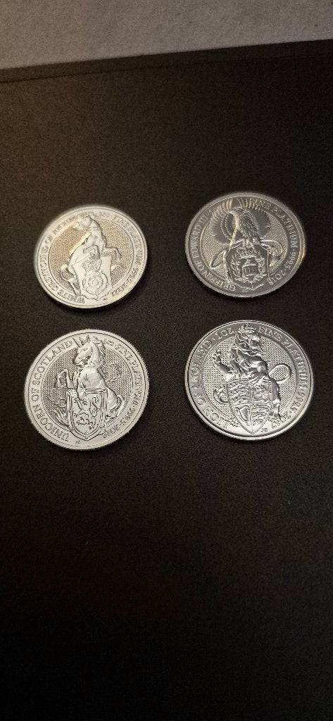 1 oz platina verzamelmunten, Ophalen of Verzenden, Overige landen