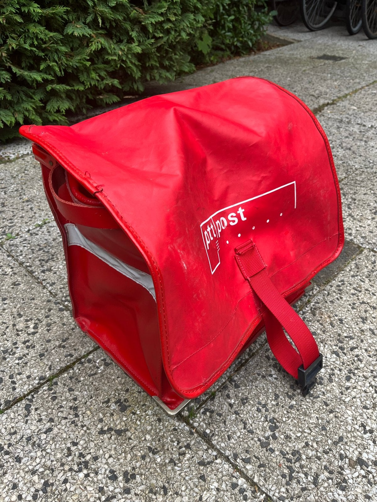 Vintage PTT Post fietstas met zij handgrepen, Ophalen of Verzenden, Gebruikt