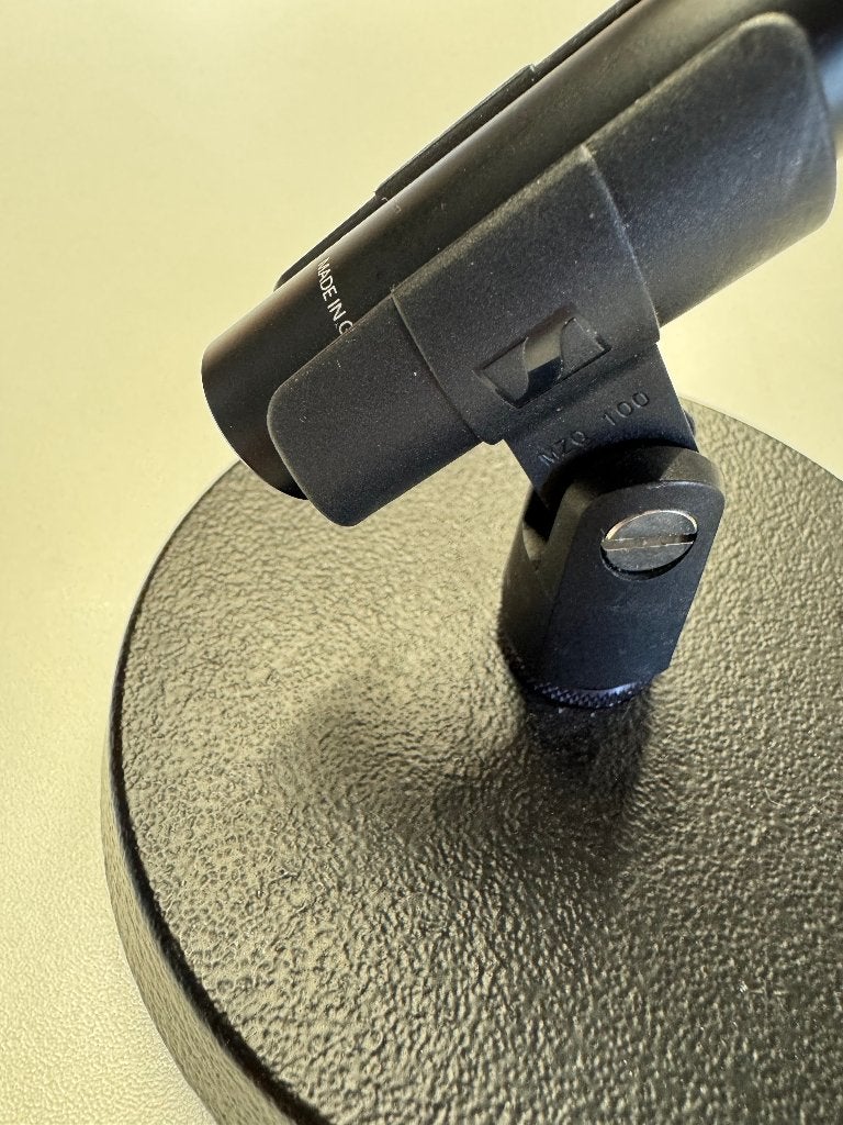 Microfoon gooseneck Zwart incl. houder Sennheiser MZH 3040, Ophalen, Zo goed als nieuw, Studiomicrofoon