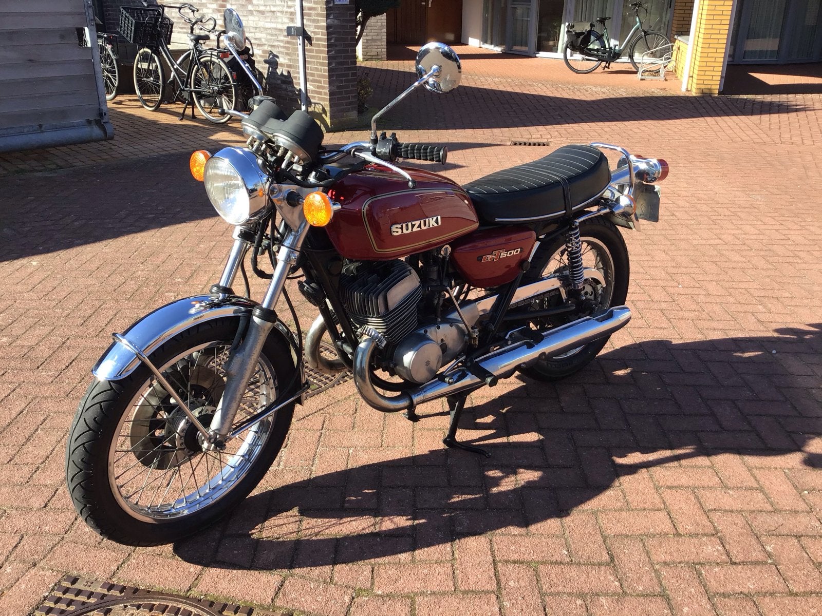 Suzuki GT500 Klassieke Toermotor - goed onderhouden, Motoren, 2 cilinders, Motorrijbewijs A, Gebruikt, Particulier