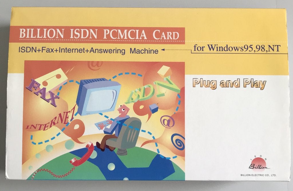 Billion ISDN PCMCIA Card voor Windows 95/98/NT, Ophalen of Verzenden, Zo goed als nieuw, Overige typen