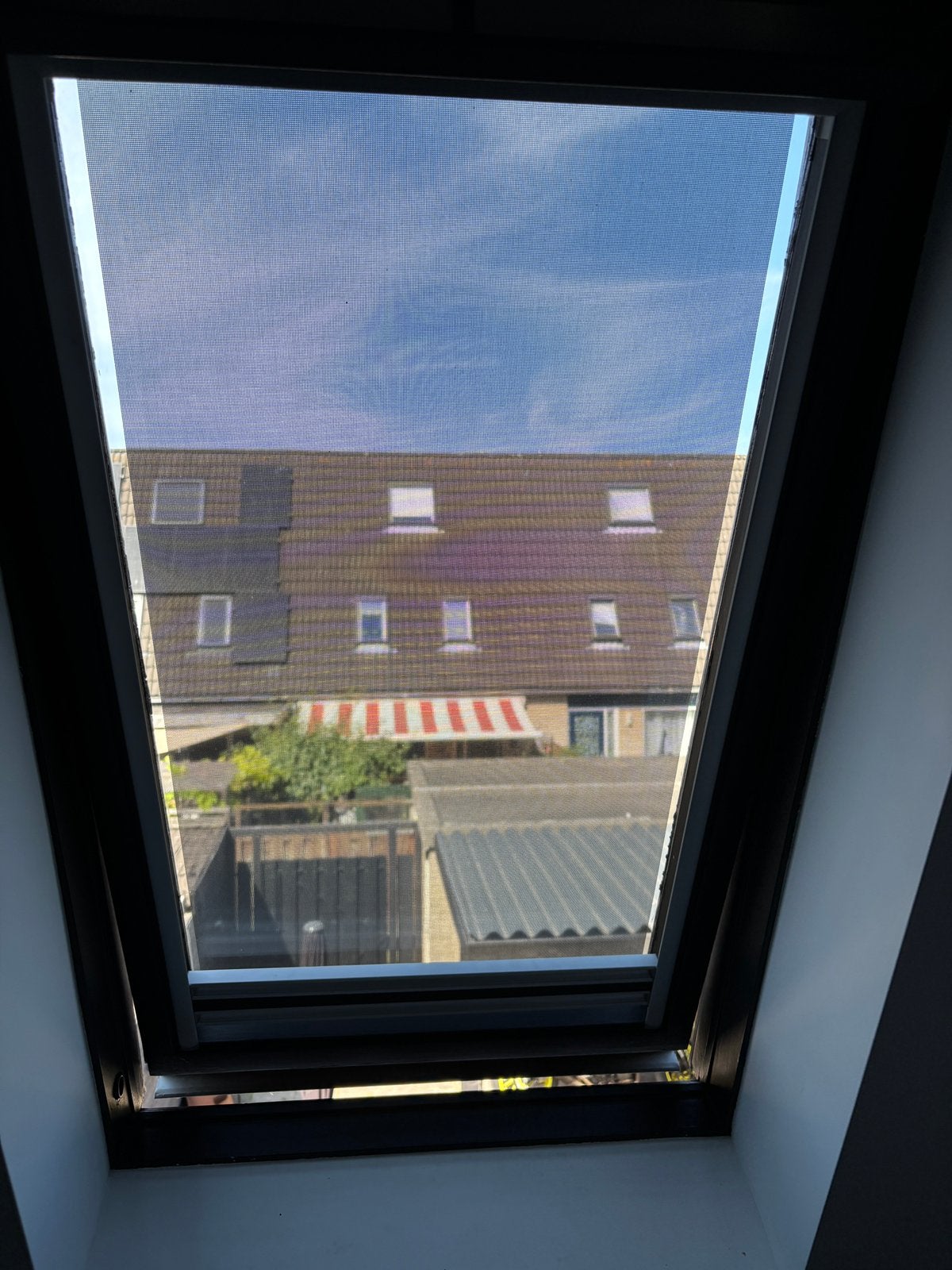 Velux GGL-5 plisse & buiten zonnewering antraciet, Huis en Inrichting, Ophalen, Overige materialen, Gebruikt, Zonwerend