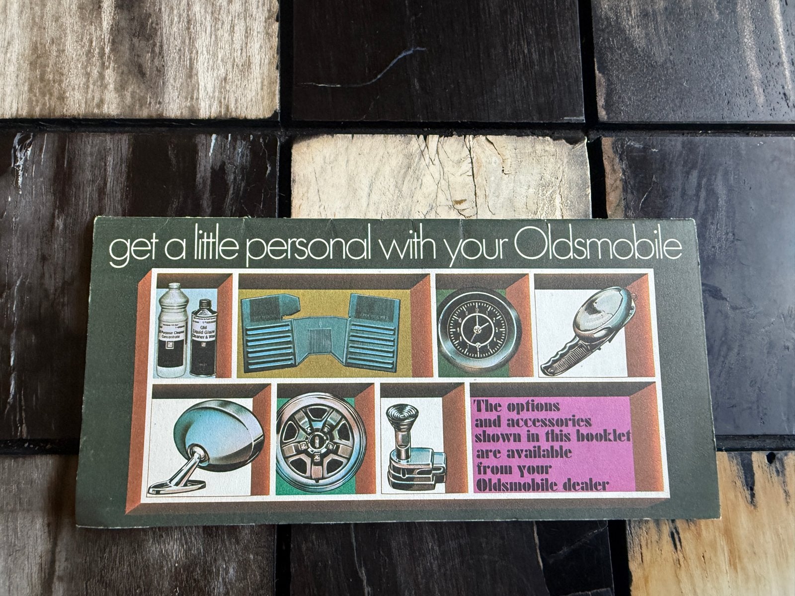 Oldsmobile accessoires boekje, Ophalen