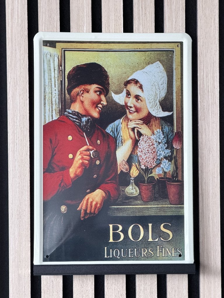 Bols Likeur metalen reclamebord (Old Look), Www.pand50.nl, Reclamebord, Nieuw, Ophalen of Verzenden